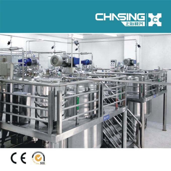 Changhaï chassant le homogénisateur et le vide de mélangeur d'usine de /Mixing de machine de fabrication de savon liquide