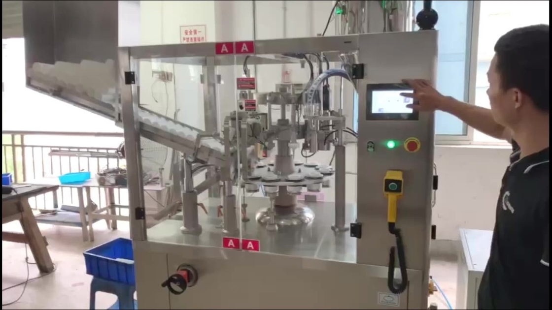 Machine à emballer en plastique remplissante de tube de machine de cachetage de tube de produits de soin pour la peau